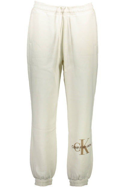 White Cotton Women Sports Trouser