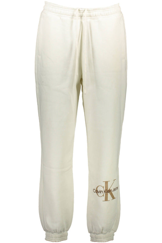 White Cotton Women Sports Trouser