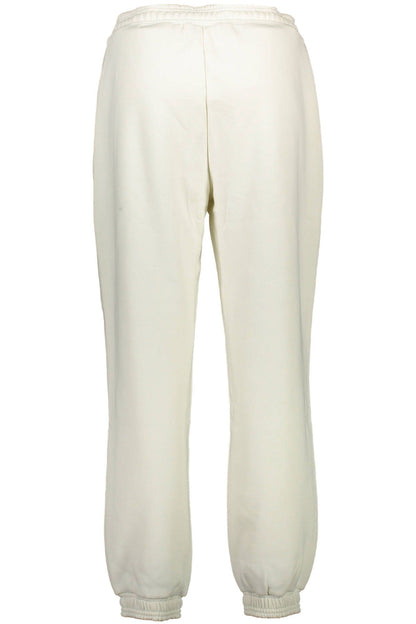 White Cotton Women Sports Trouser