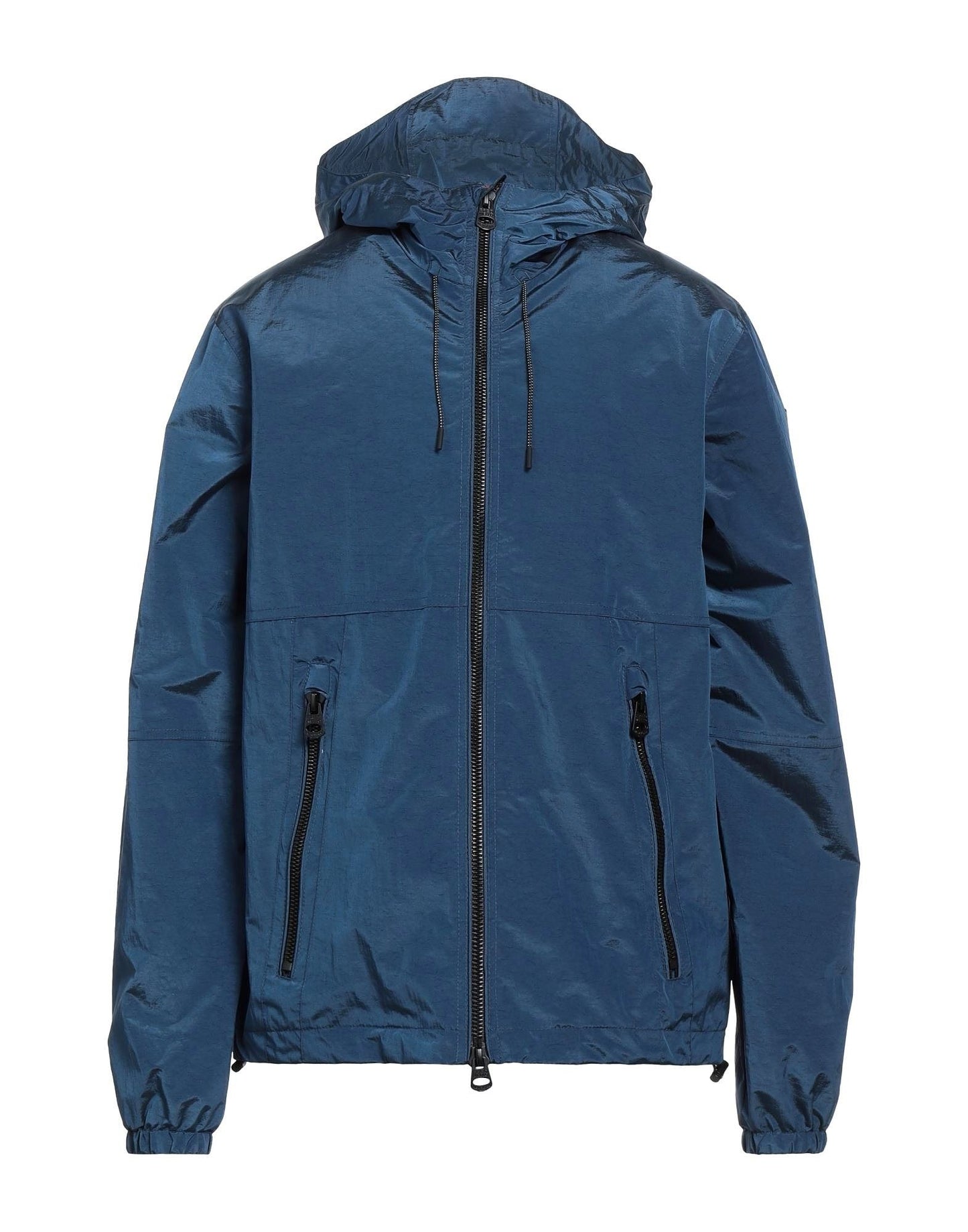 Blue Polyamide Men Jacket