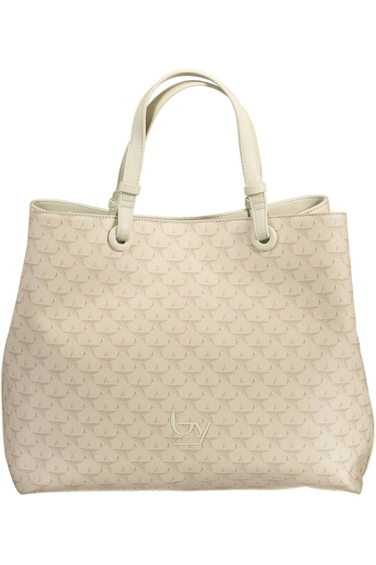 Beige PVC Women Handbag