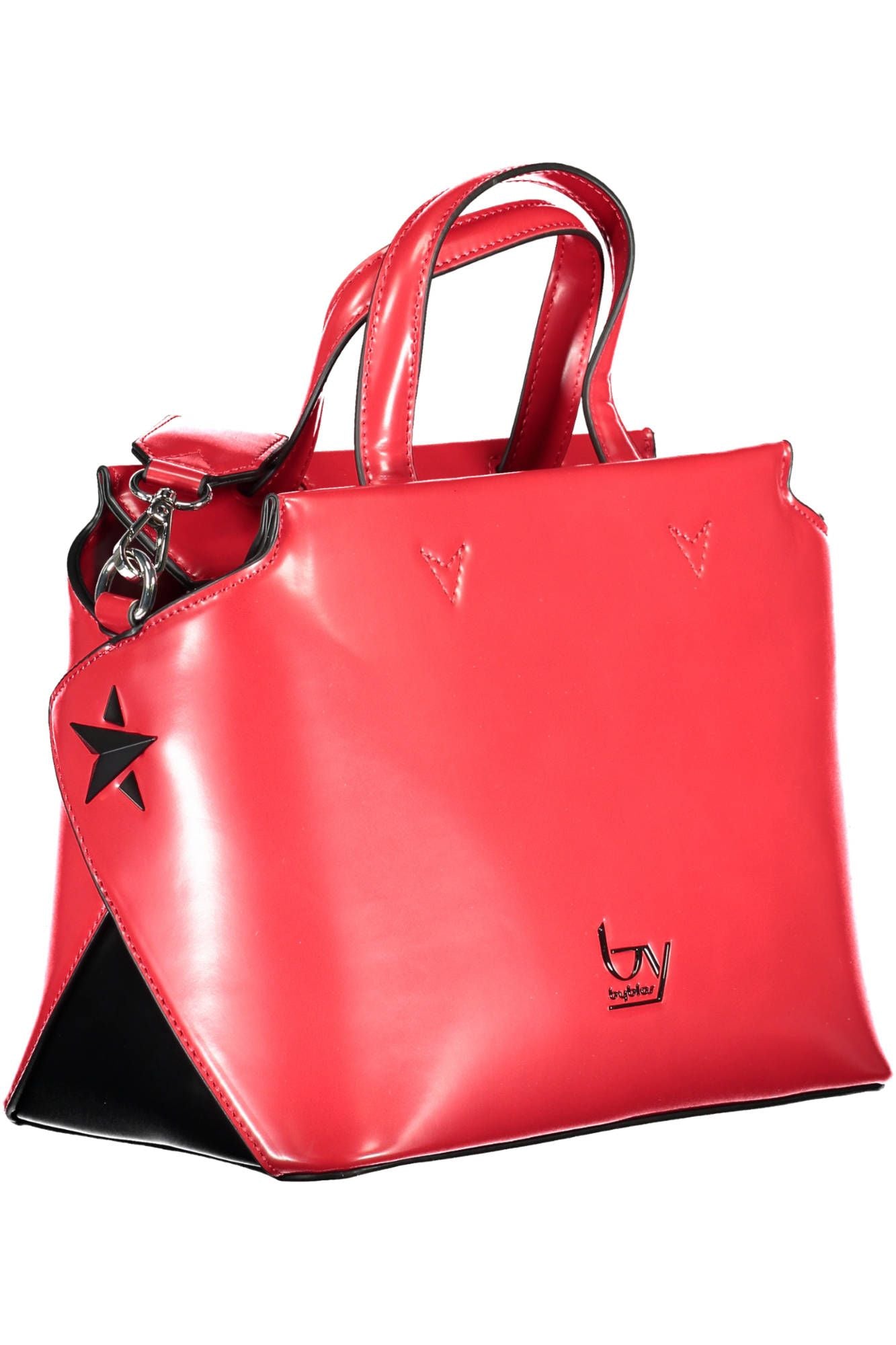 Red Polyethylene Women Handbag