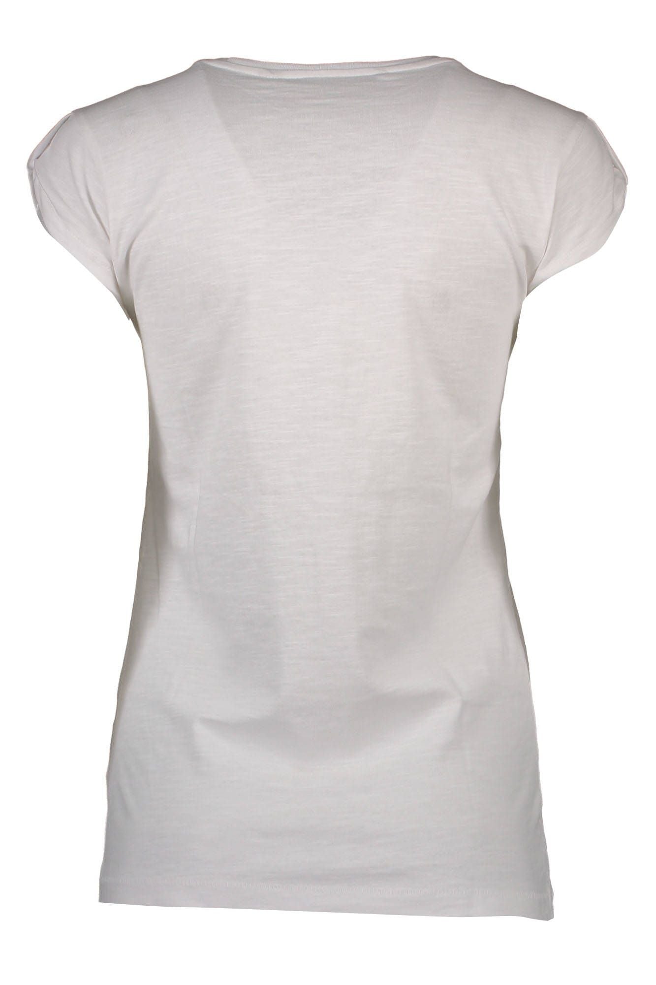 White Cotton Women T-Shirt