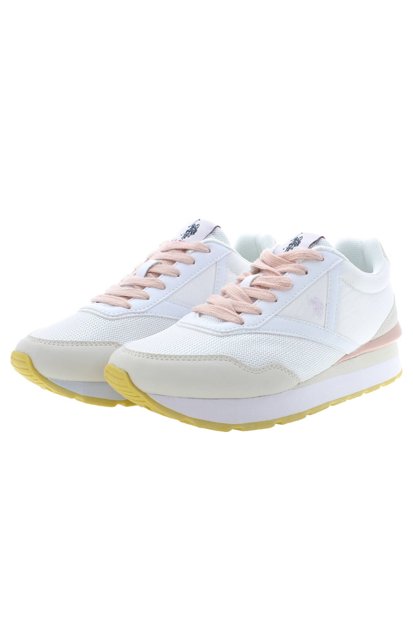 White Polyester Women Sneaker