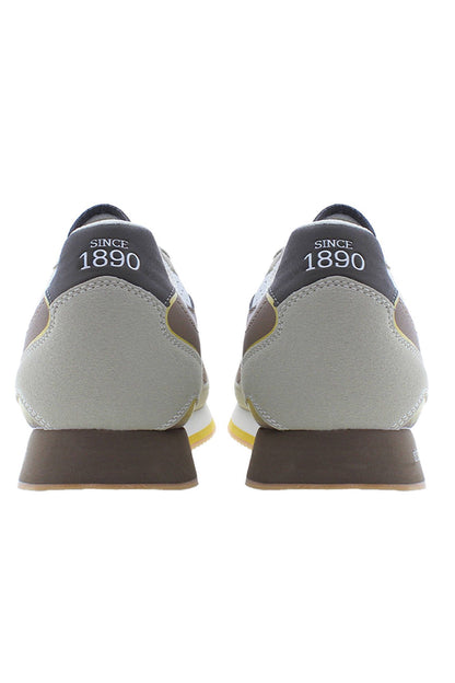 Beige Polyester Men Sneaker