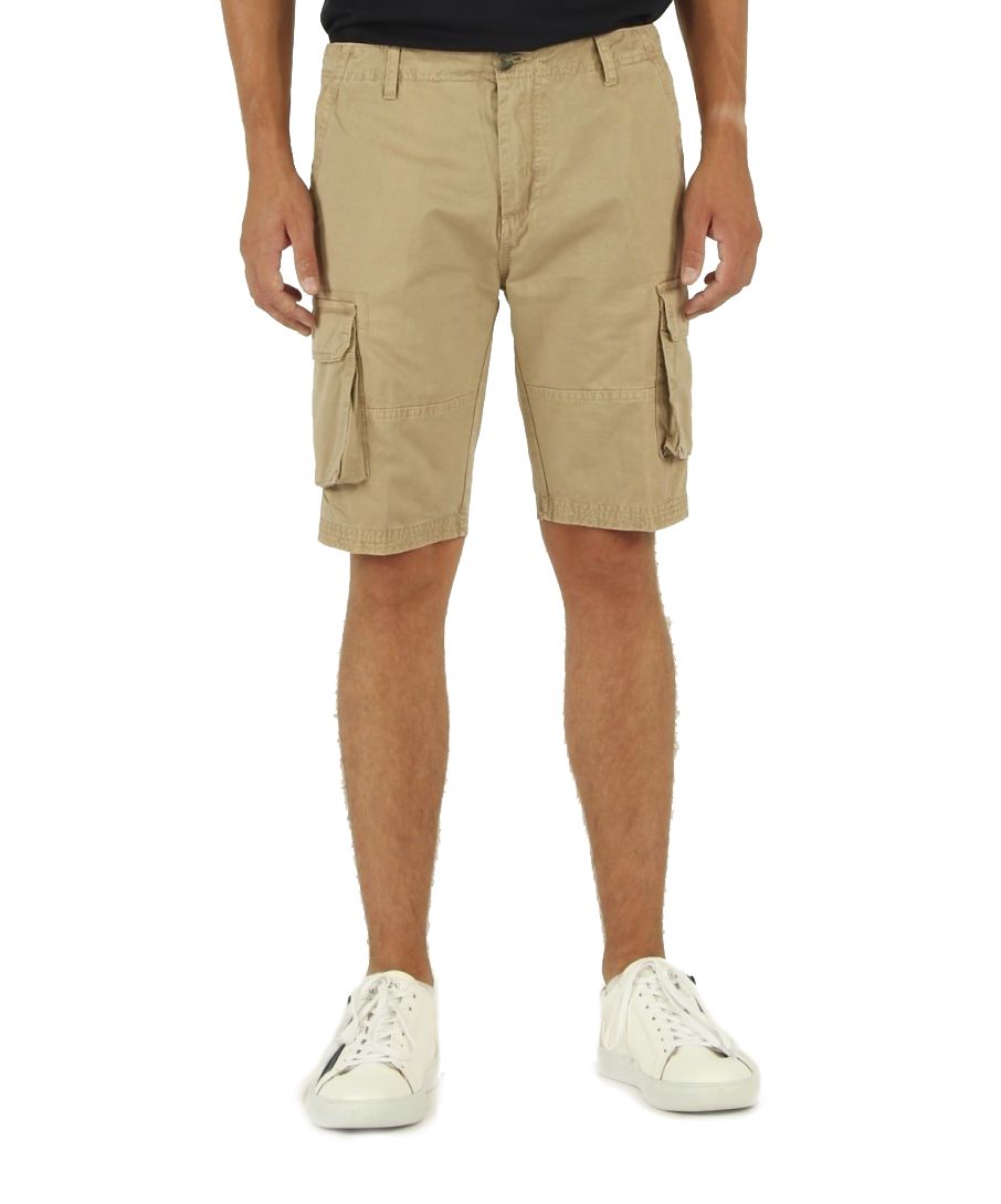 Beige Cotton Men's Bermuda Short