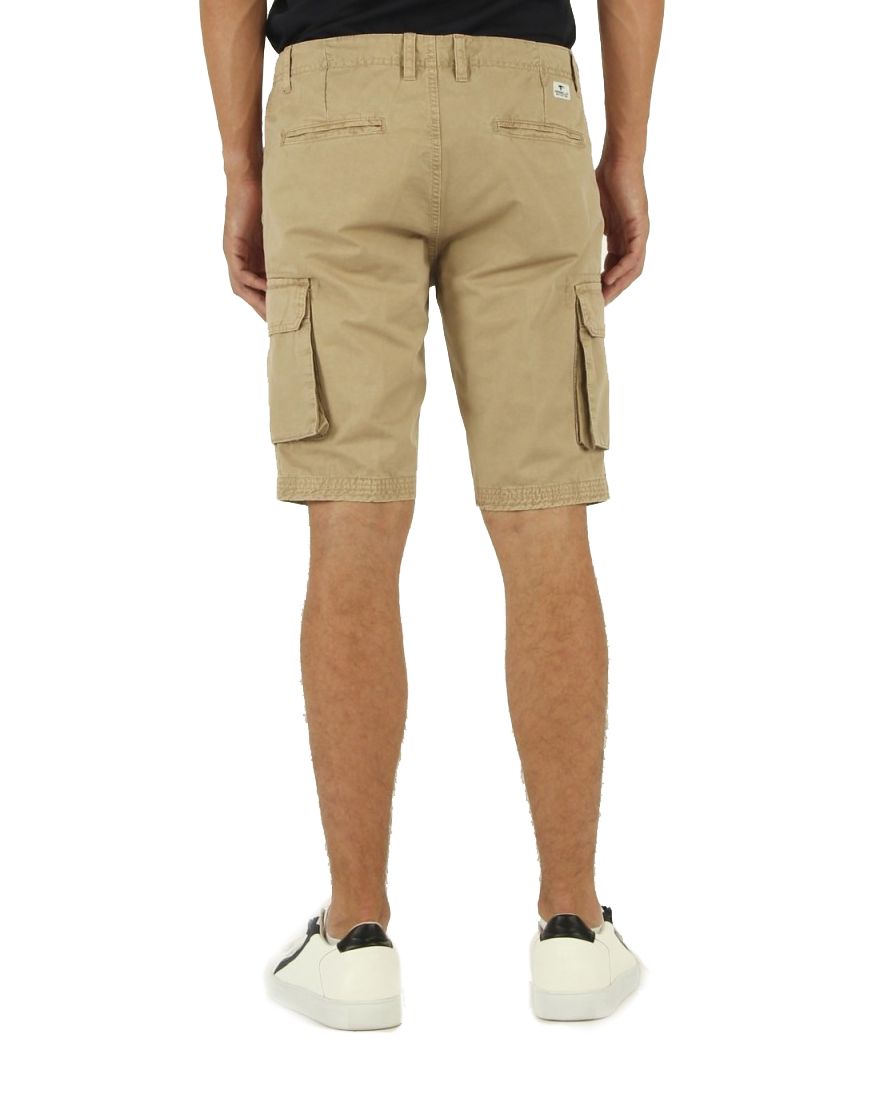 Beige Cotton Men's Bermuda Short