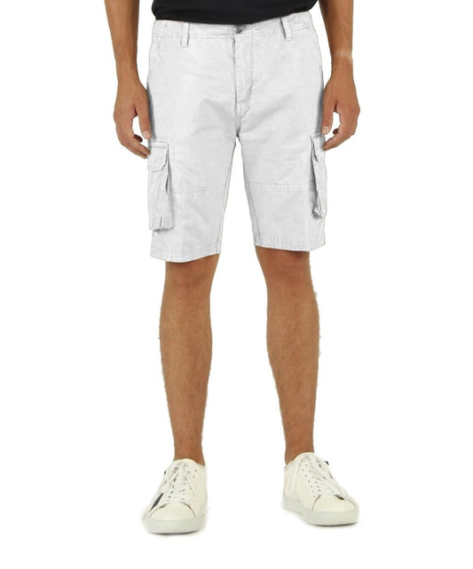 White Cotton Men's Bermuda Shorts