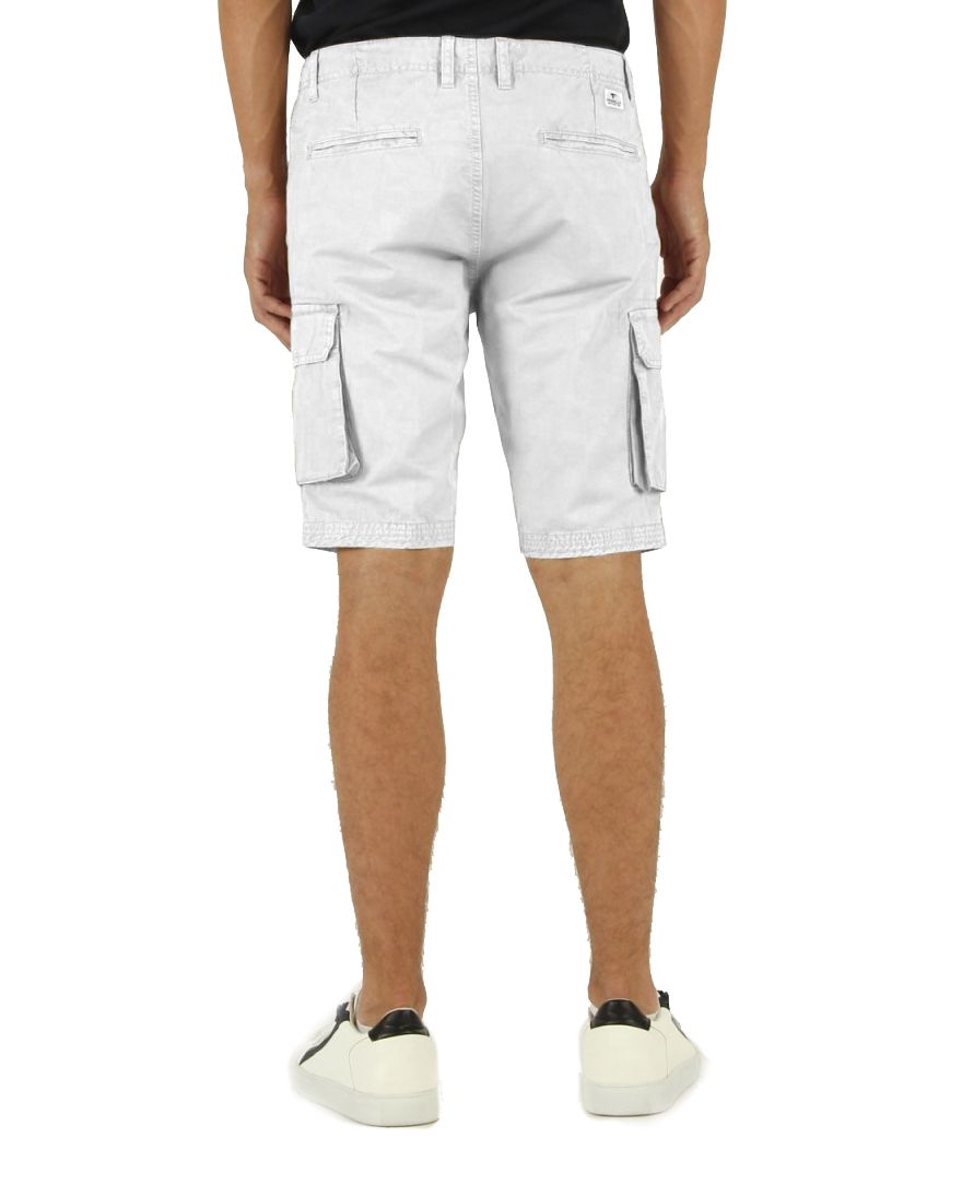 White Cotton Men's Bermuda Shorts