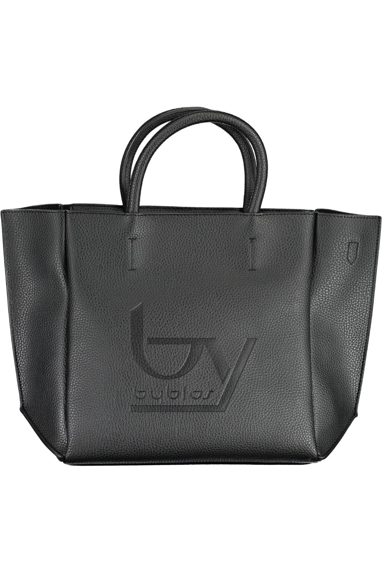 Black Polyethylene Women Handbag