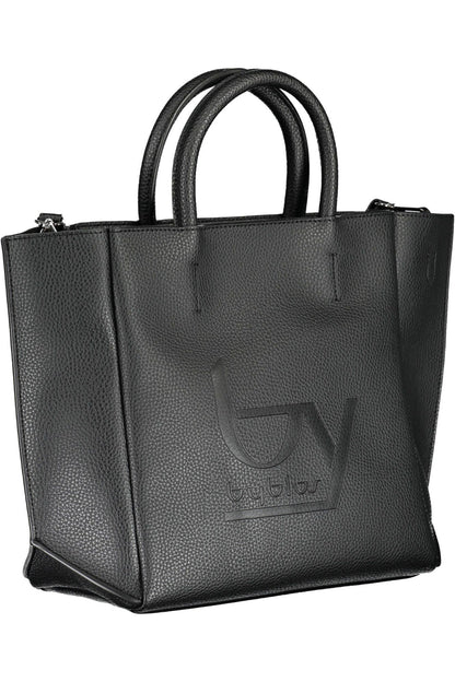 Black Polyethylene Women Handbag