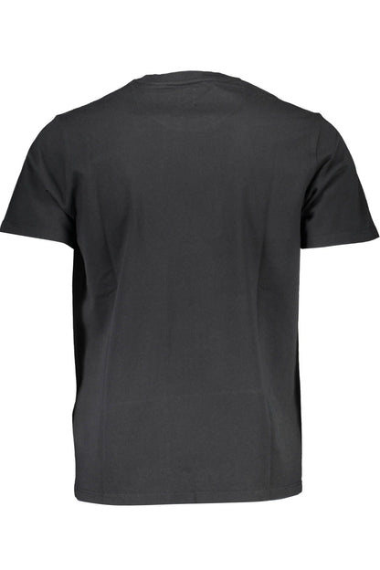 Black Cotton Men T-Shirt