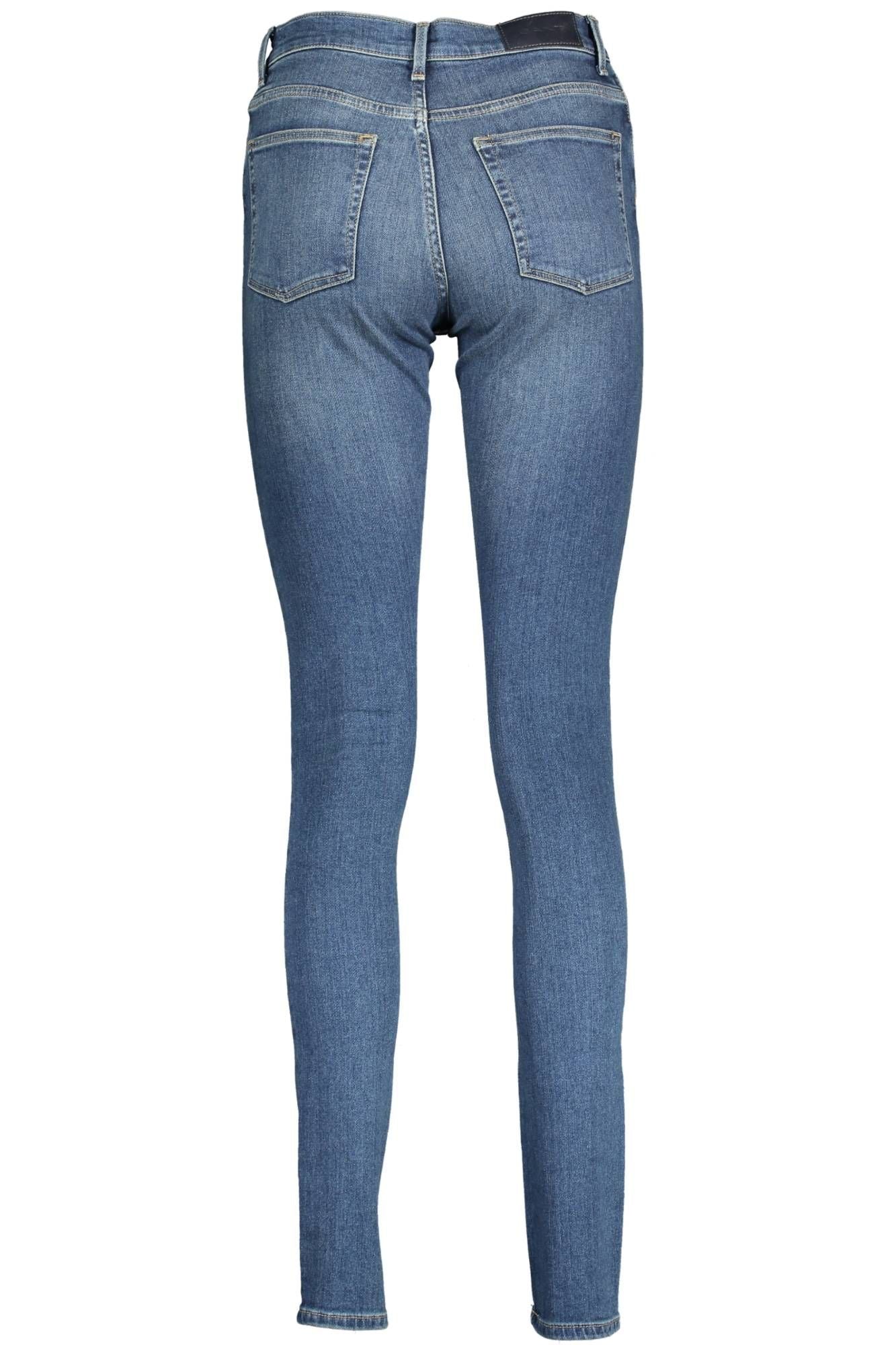 Light Blue Cotton Women Jeans