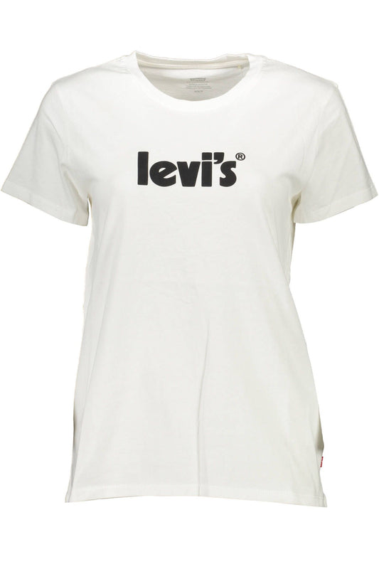 White Cotton Women T-Shirt