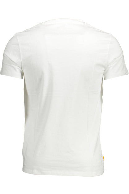 White Cotton Men T-Shirt