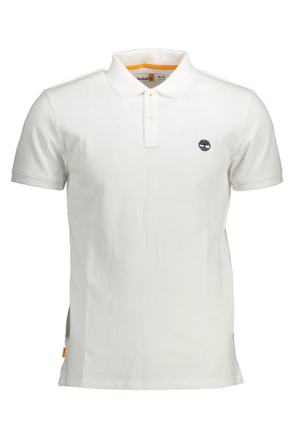 White Cotton Men Polo