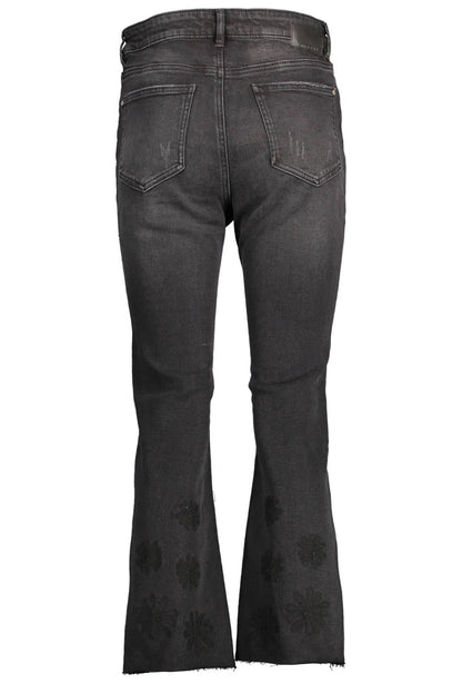 Black Cotton Women Jeans