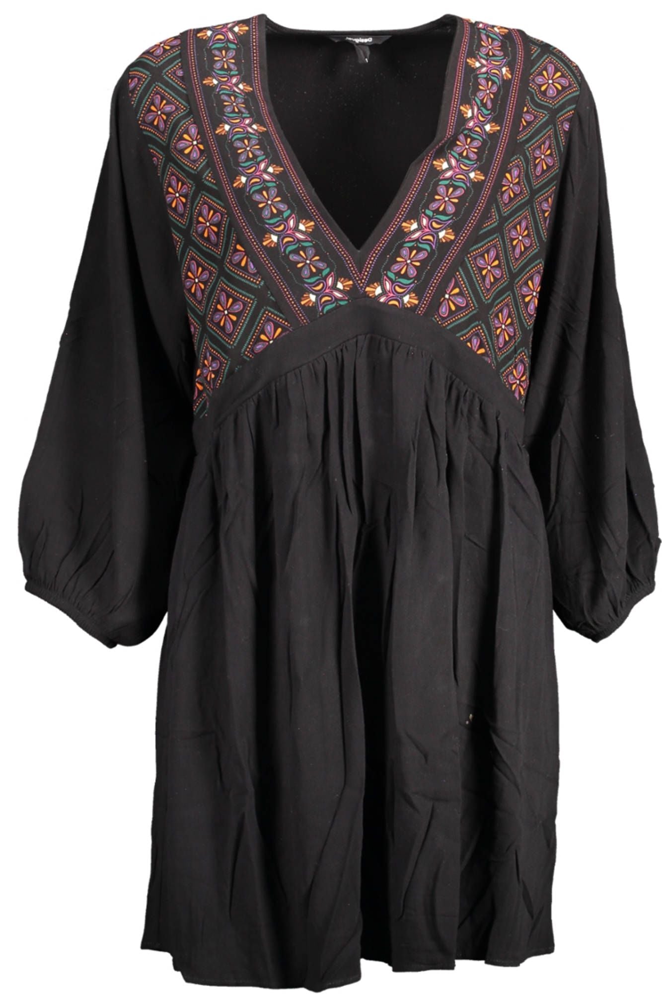 Black Viscose Women Dress