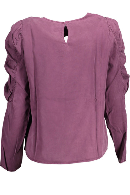 Purple Lyocell Women Shirt