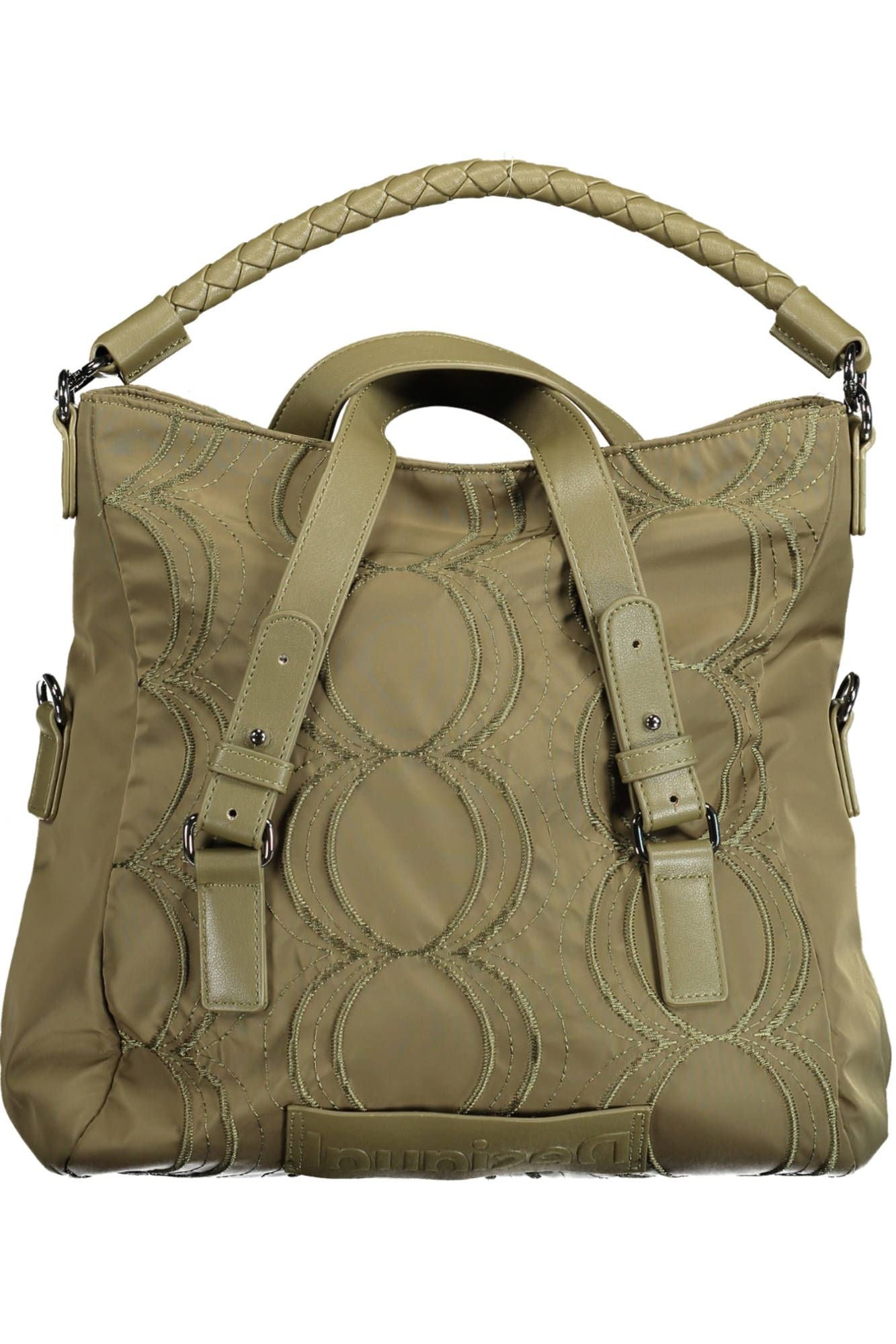 Green Polyester Women Handbag