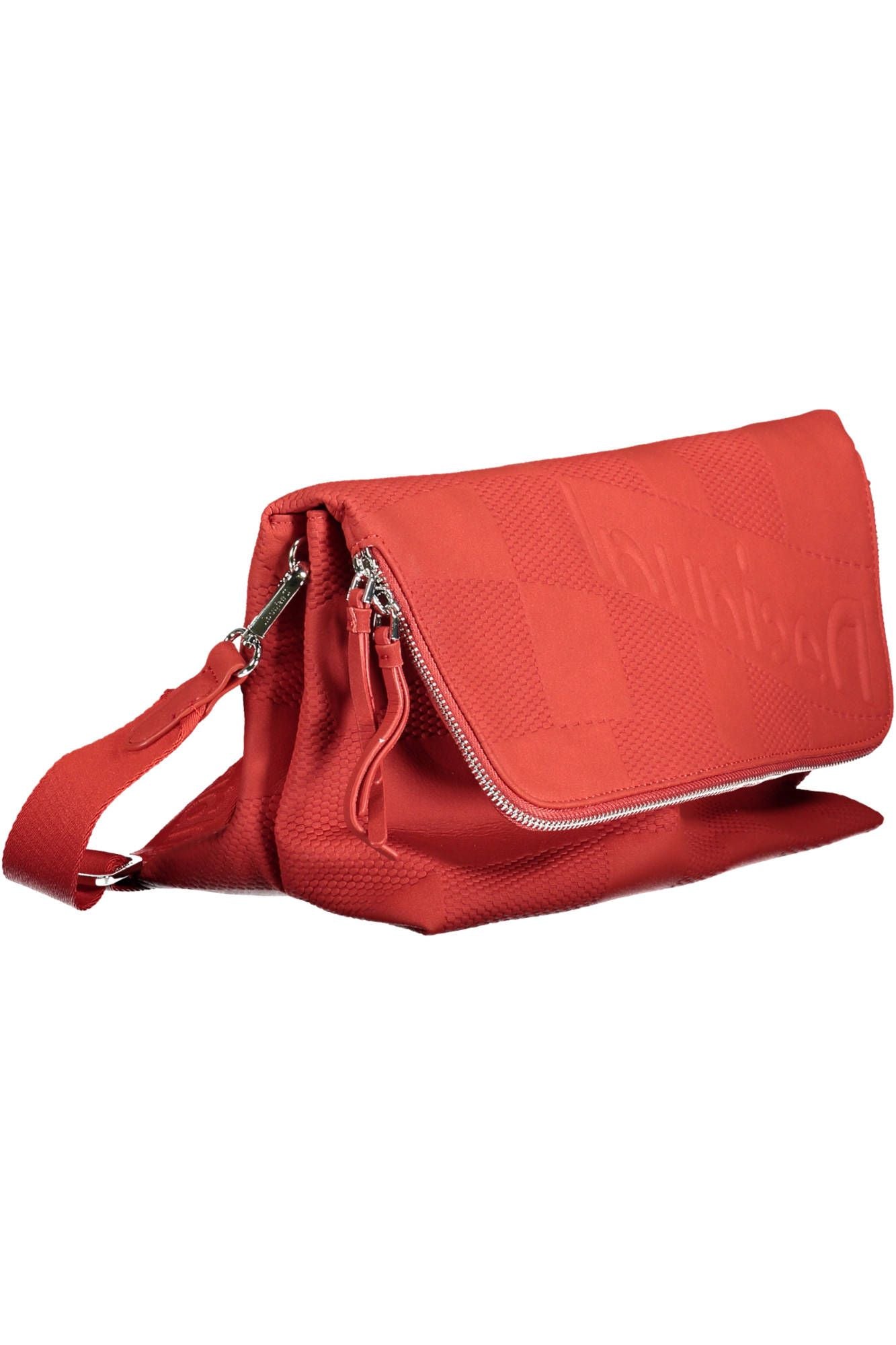 Red Polyethylene Women Handbag