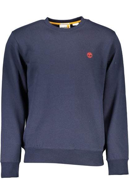 Blue Cotton Men Sweater