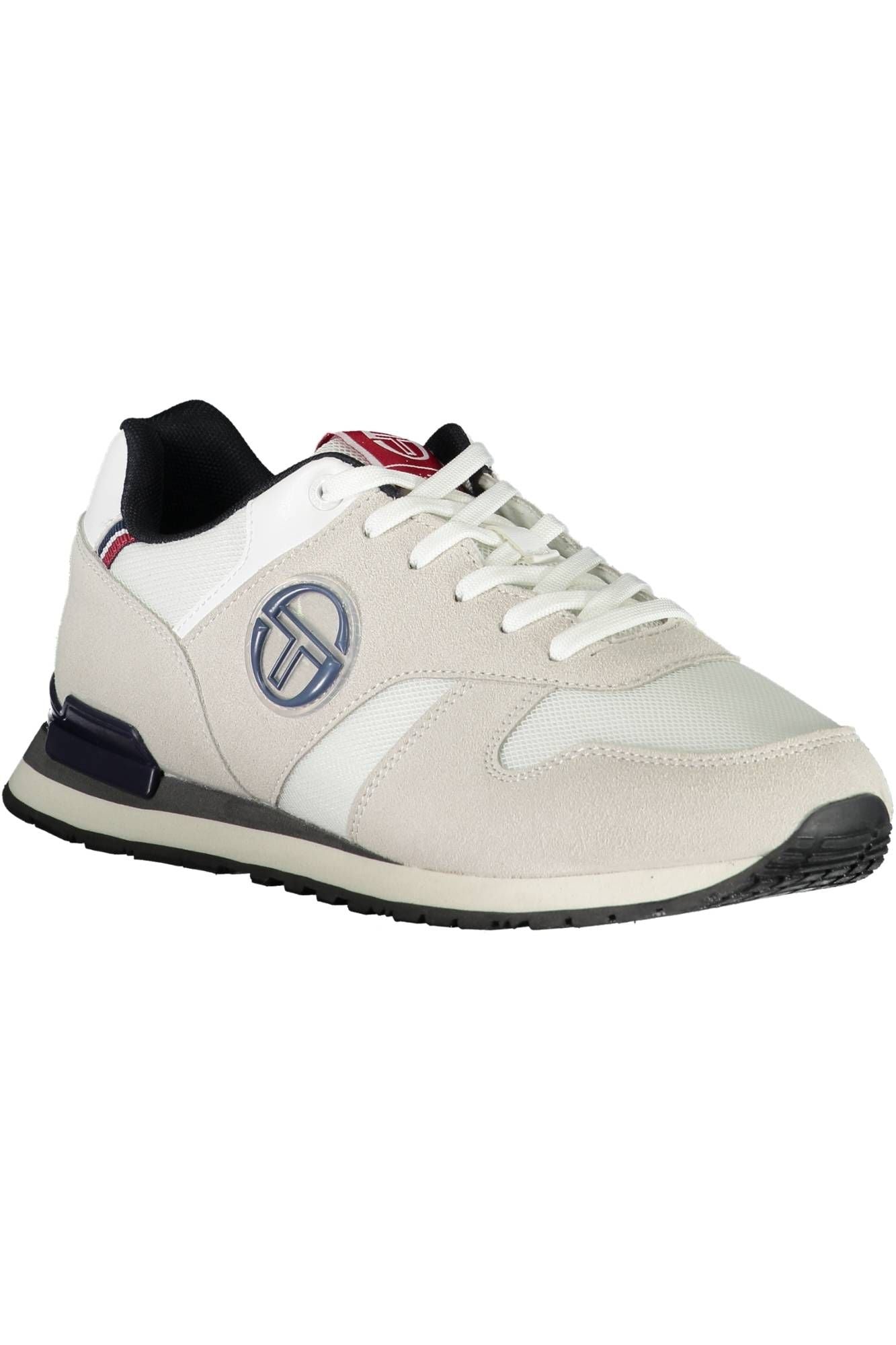 White Polyester Men Sneaker