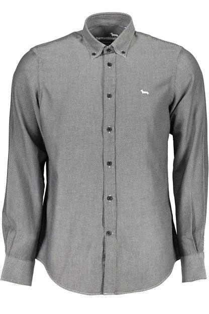 Black Cotton Men Shirt