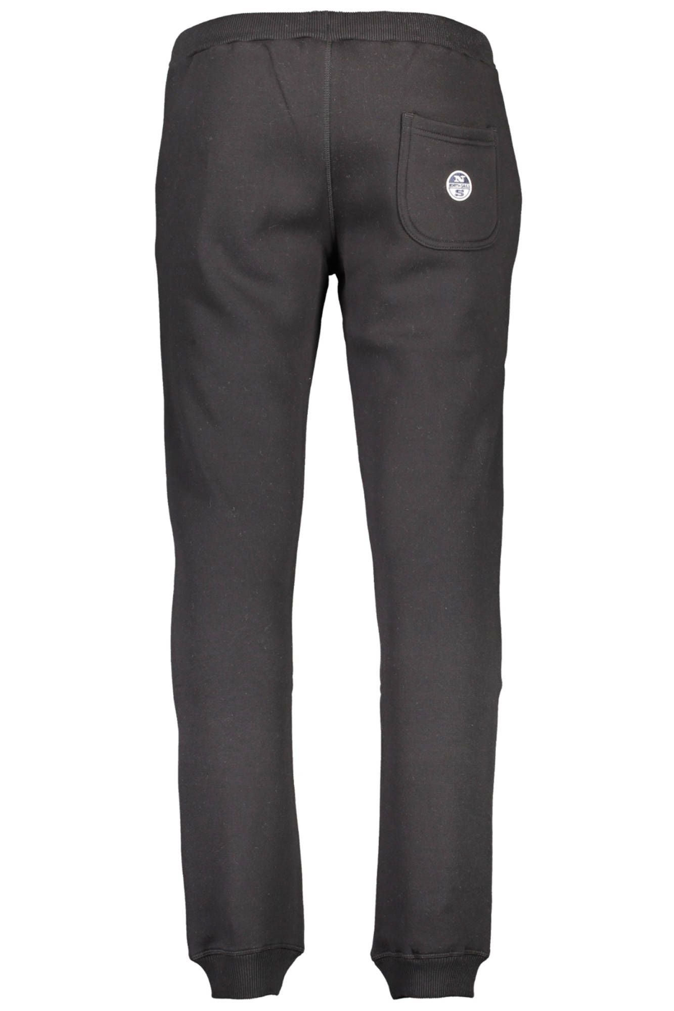 Black Cotton Men Sports Trousers