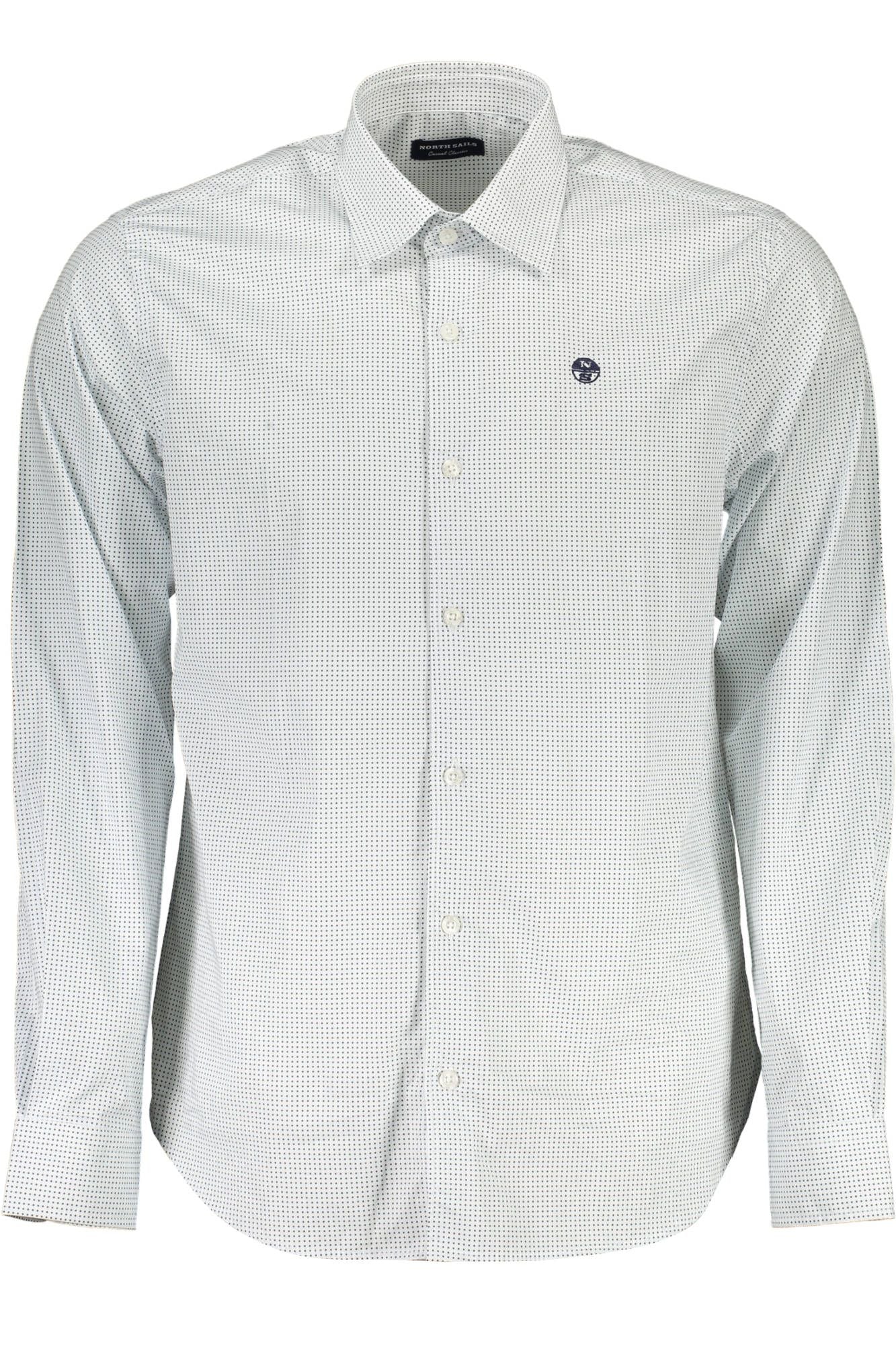 White Cotton Men Shirt