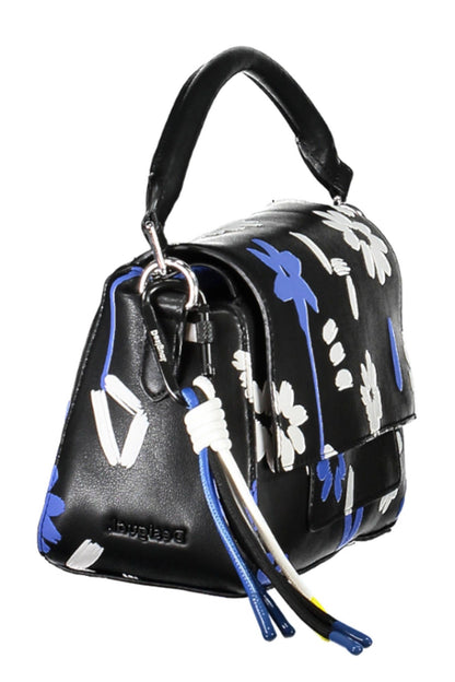 Black Polyethylene Women Handbag