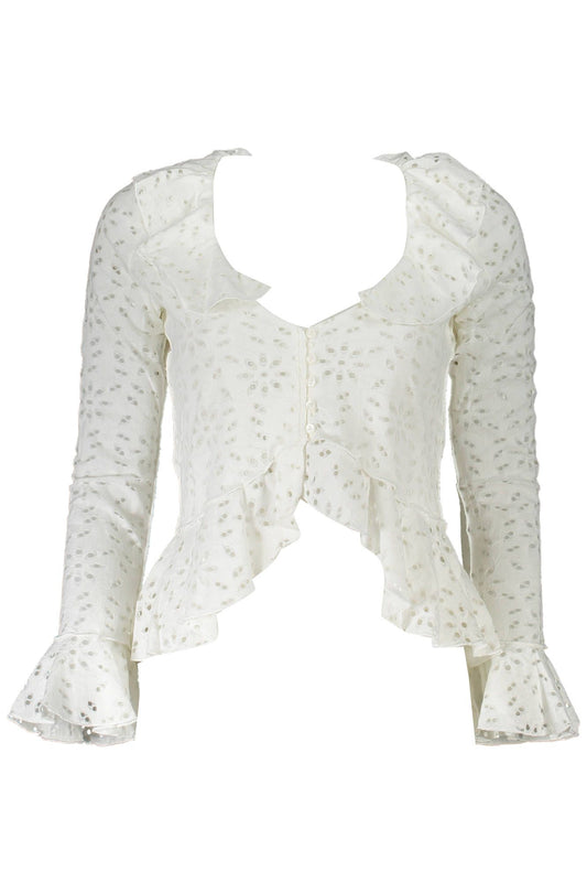 White Cotton Women Blouse