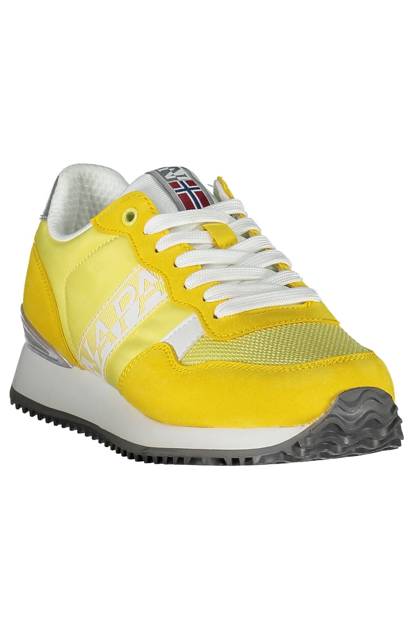 Yellow Polyester Women Sneaker