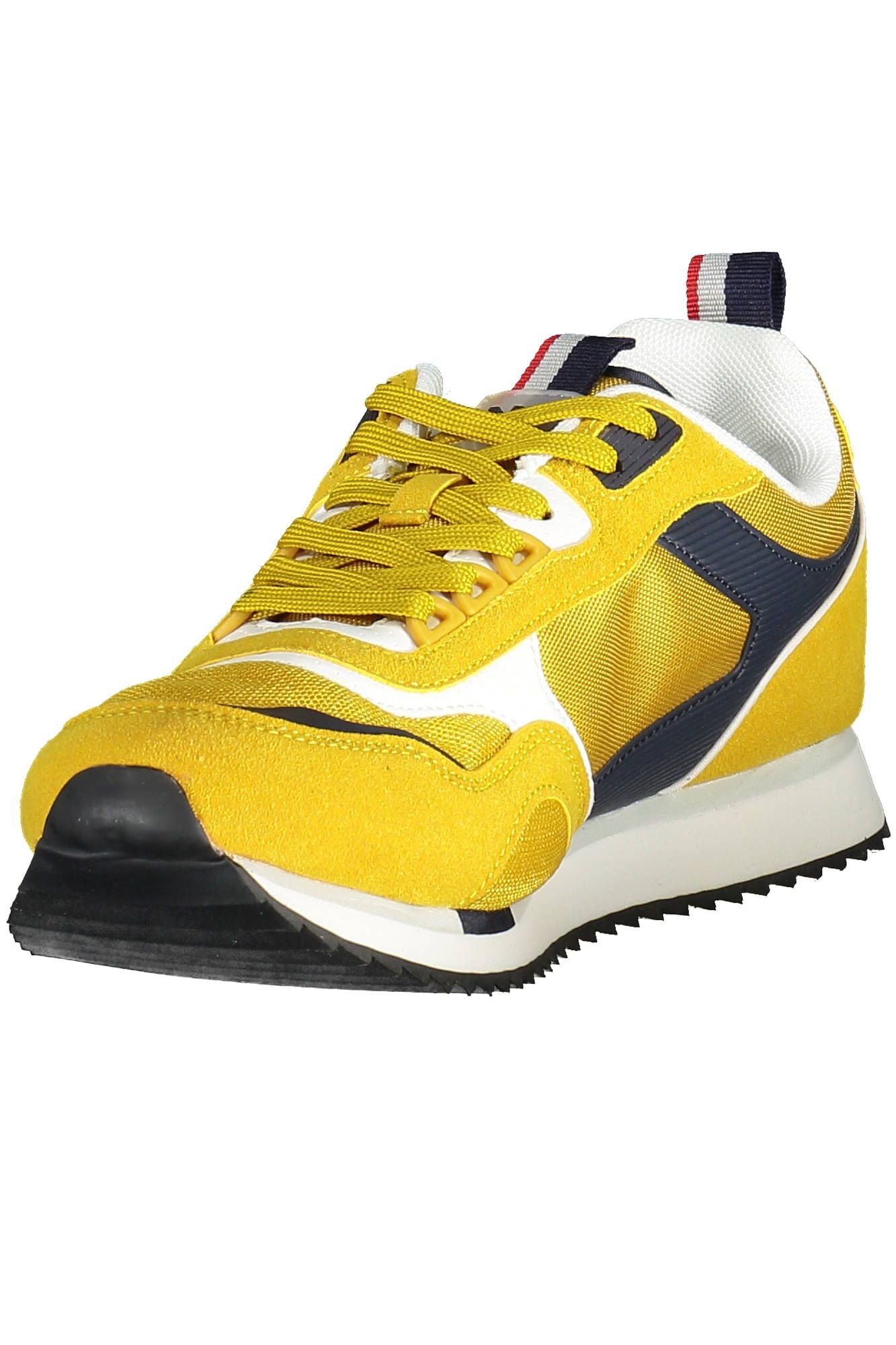 Yellow Polyester Men Sneaker