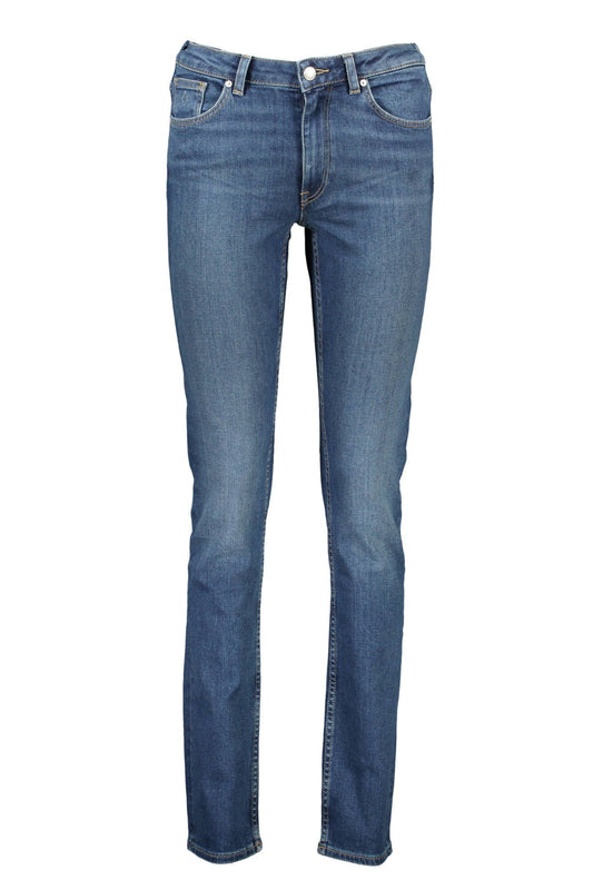 Blue Cotton Women Jeans