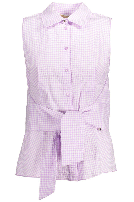 Pink Cotton Women Shirt