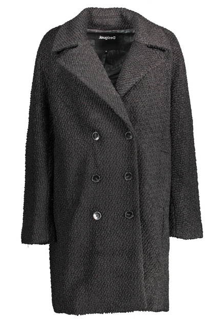 Black Wool Women Coat