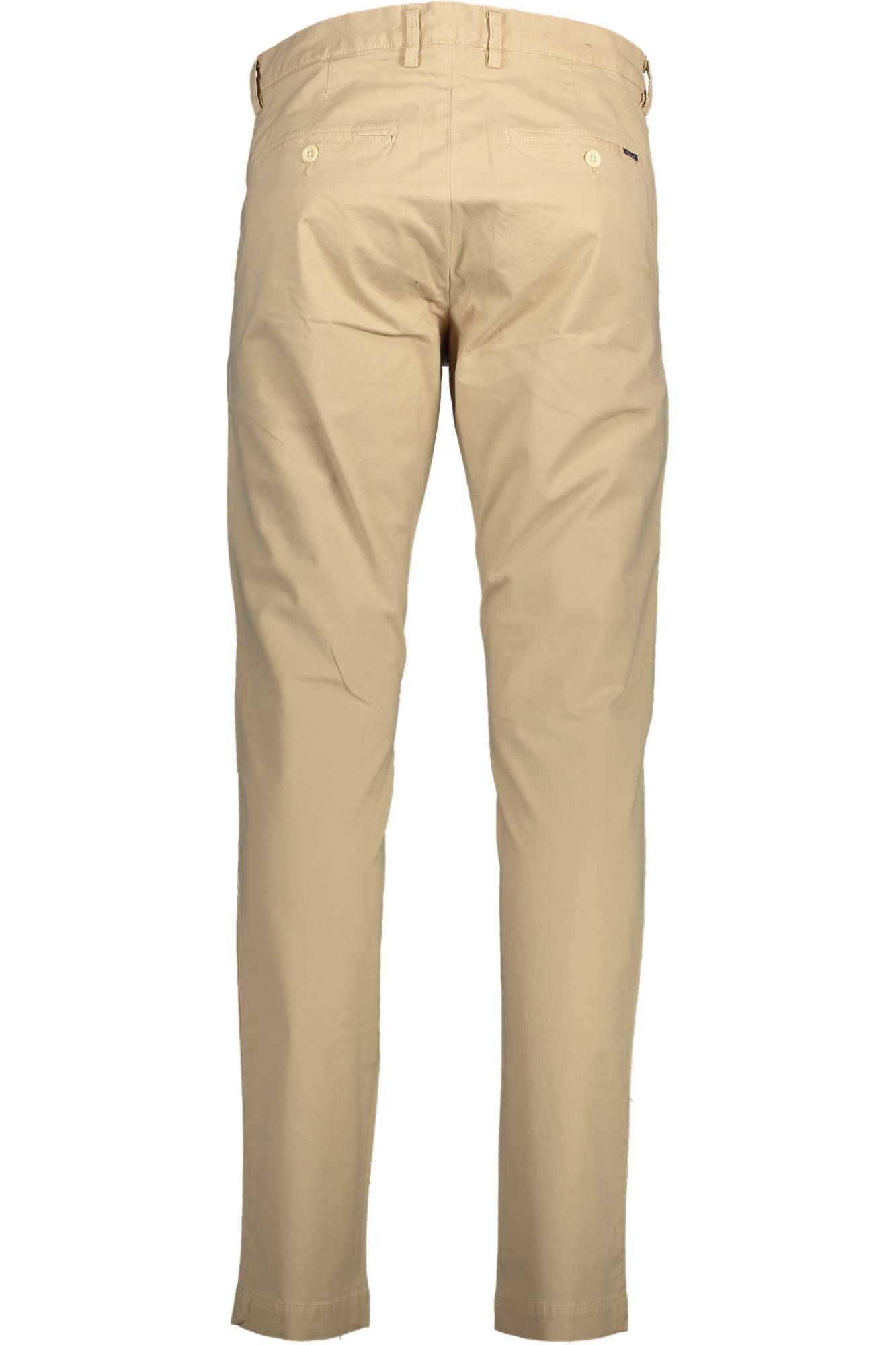 Beige Cotton Men Pant