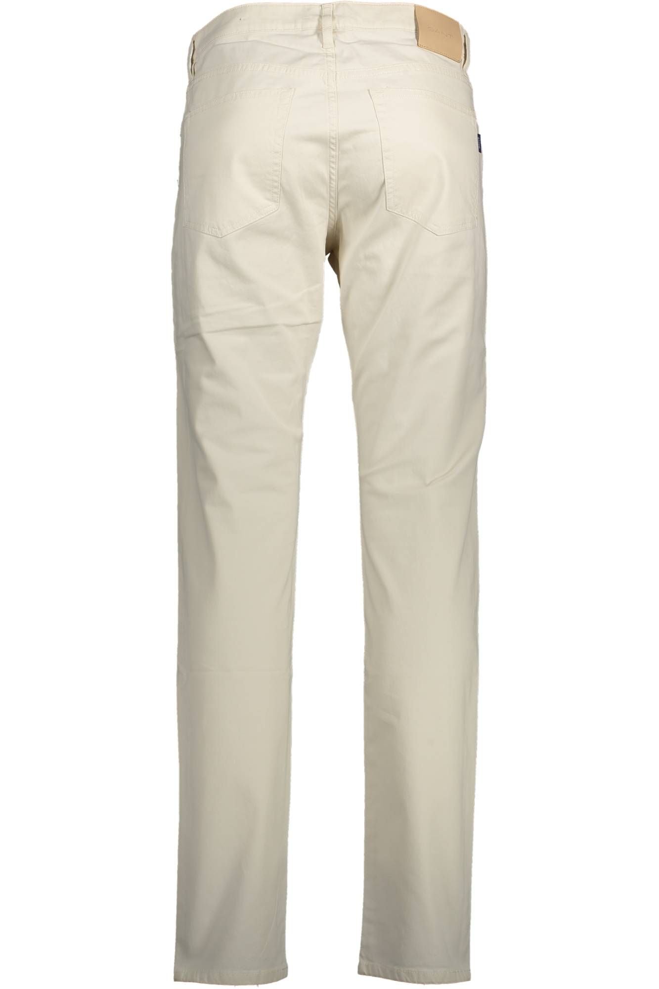 White Cotton Men Trouser