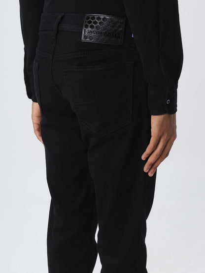 Black Cotton Men Jeans