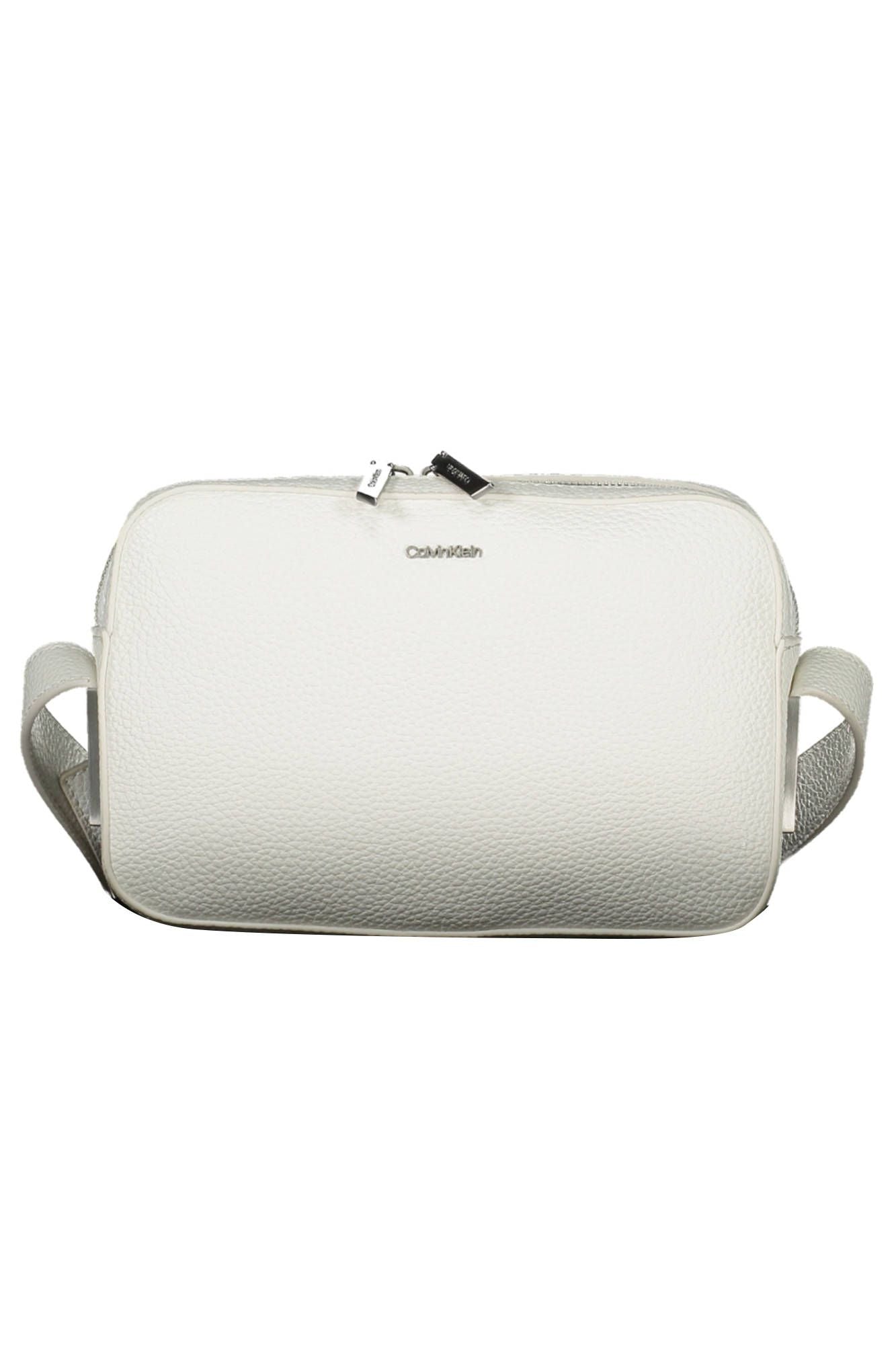 White Polyester Women Handbag