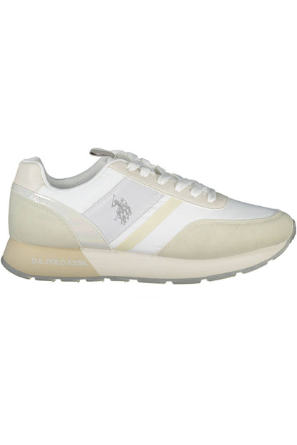 White Polyethylene Women Sneaker