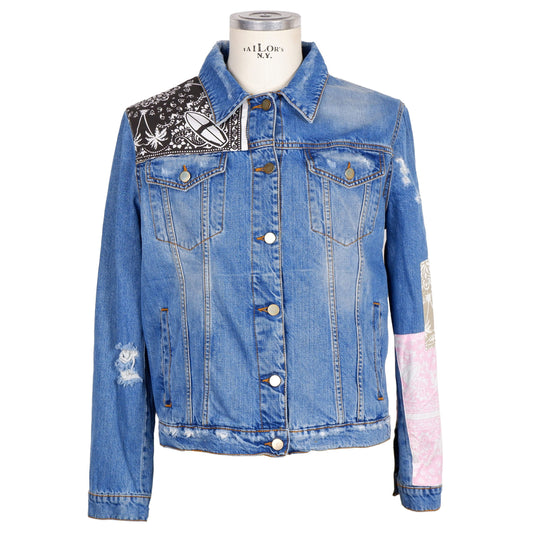 Veste en coton bleu