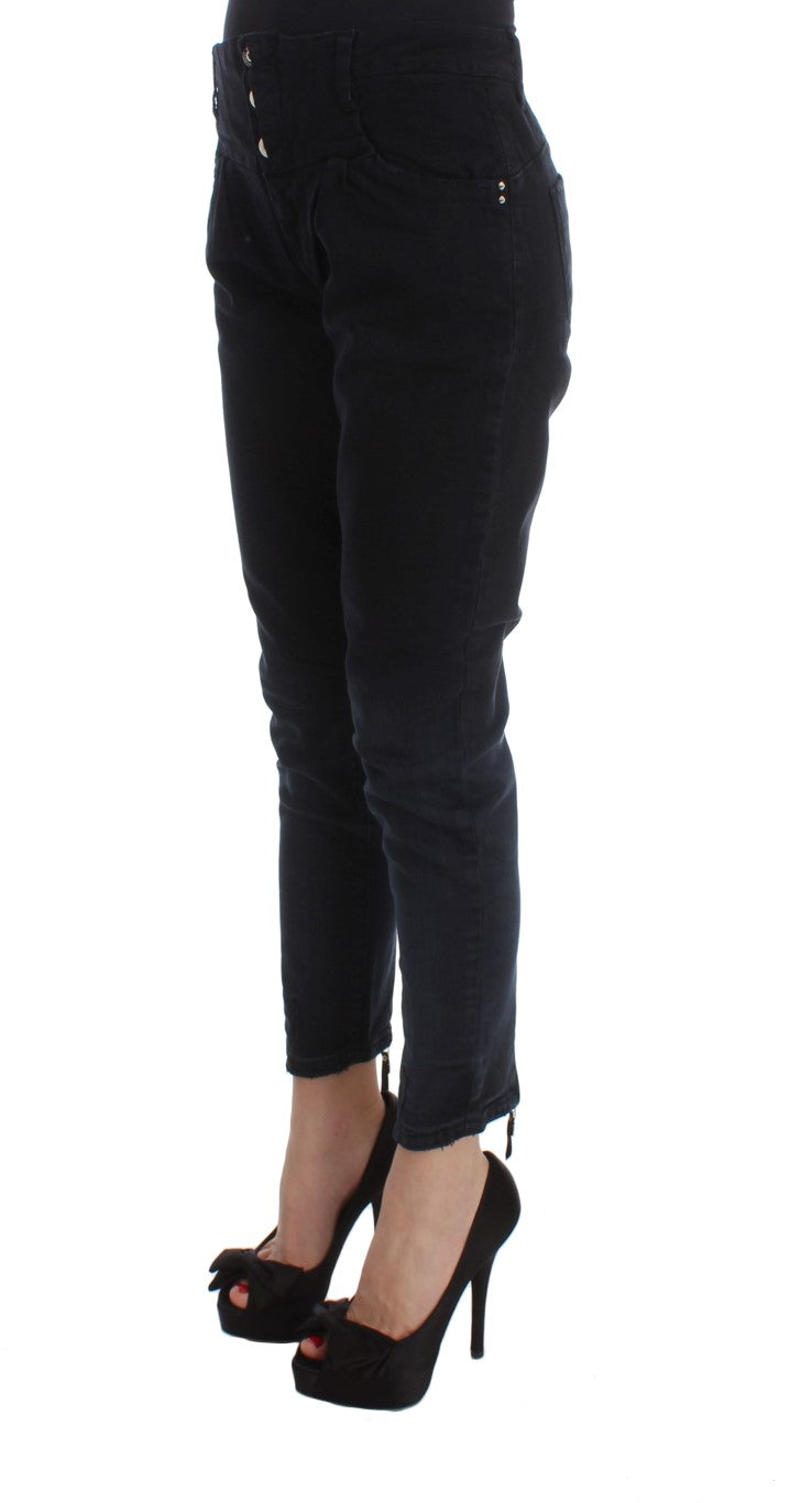 Sleek Slim Fit Black Denim Jeans