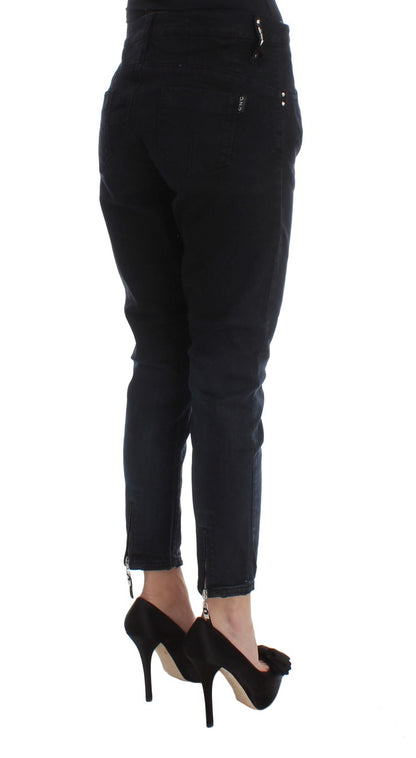 Sleek Slim Fit Black Denim Jeans