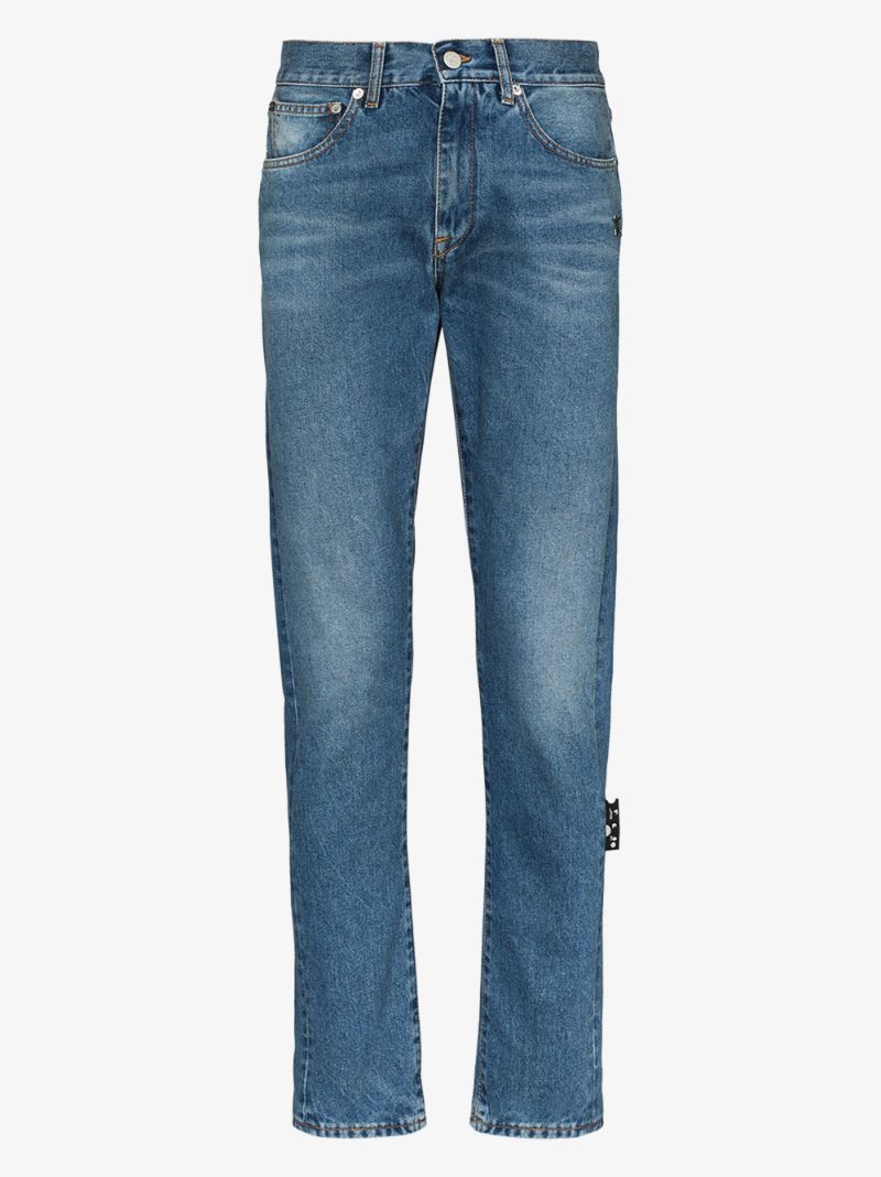 Embroidered Designer Blue Jeans