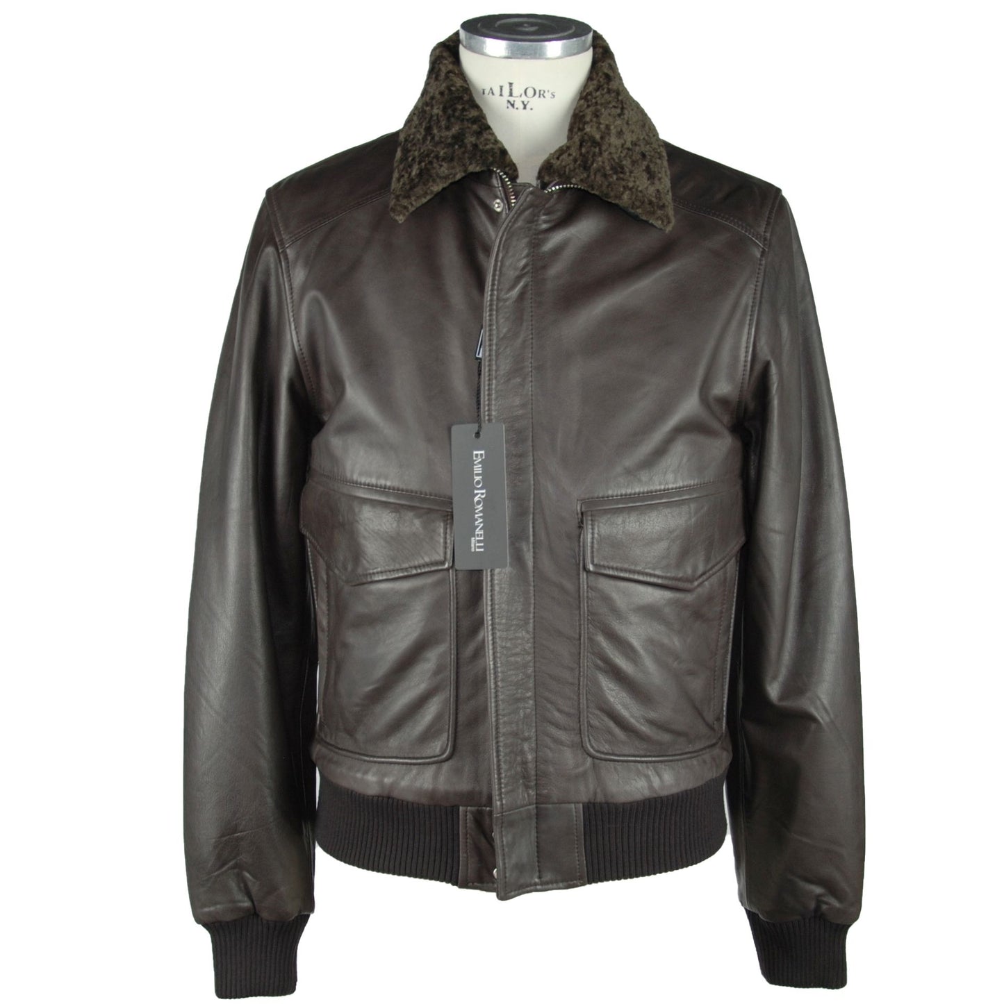 Exquisite Brown Leather Jacket