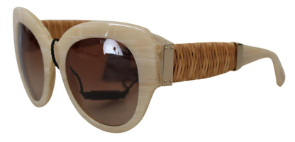 Beige Chic Acetate Women's Sunglasses