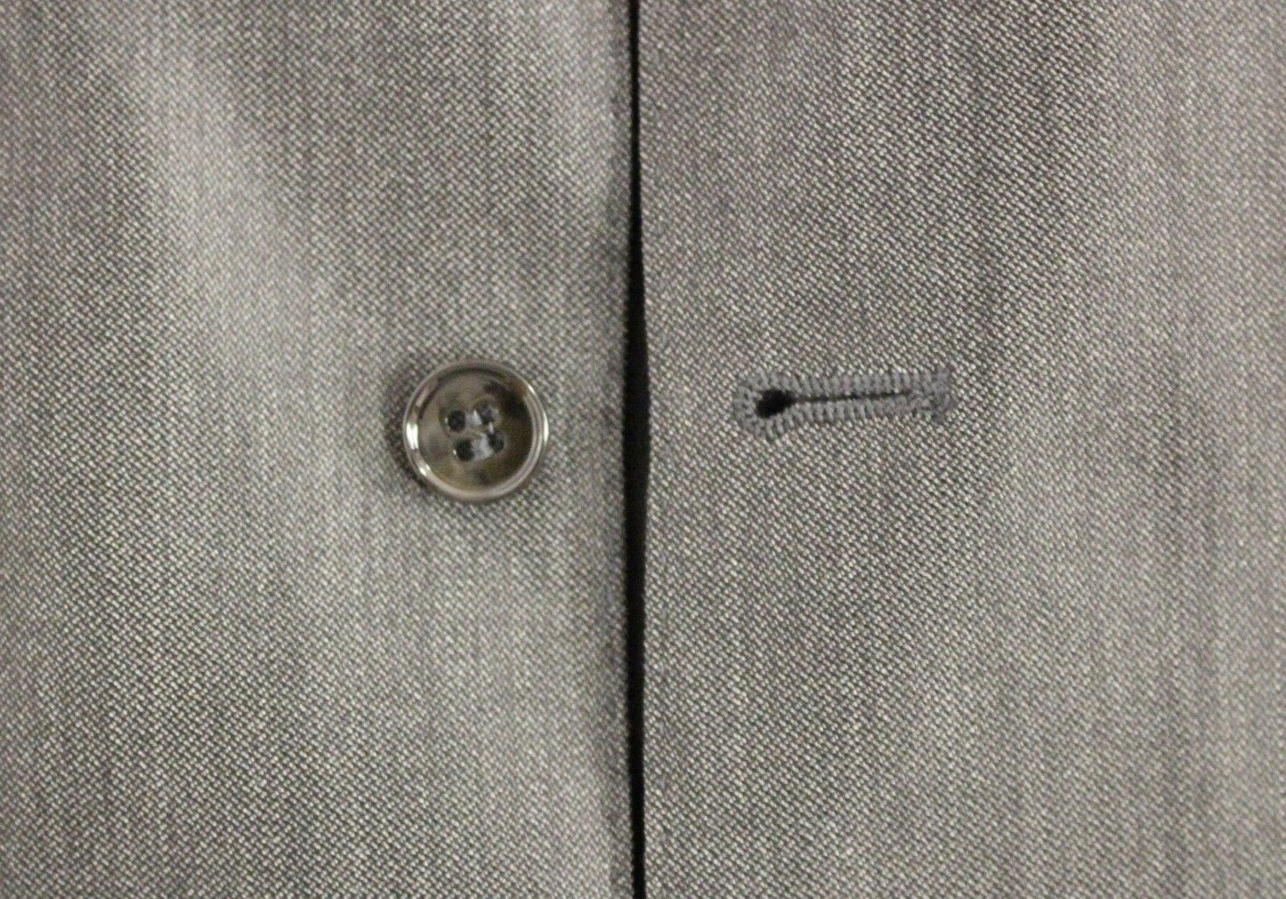 Elegant Gray Wool Silk Blend Formal Vest