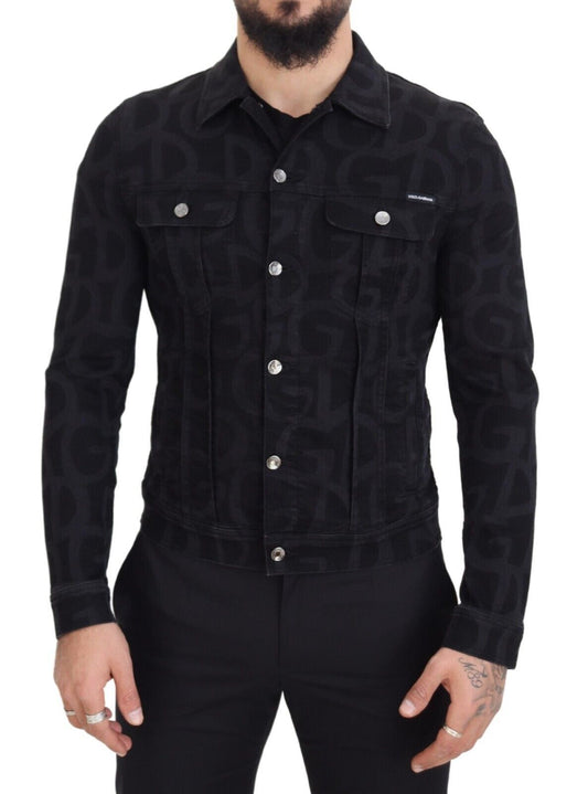 Iconic Black Cotton Denim Jacket